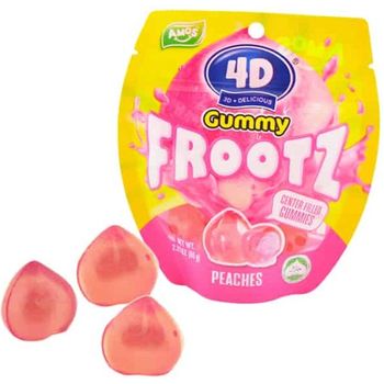 4D Gummy Fruit Juicy Peaches 65g