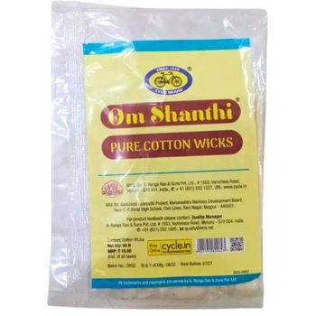 Cycle Om Shanthi Pure Cotton Wicks 60N