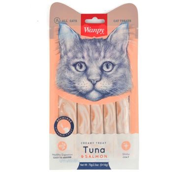 Wanpy Lickable Treat Tuna & Salmon for Cat 5 x 14g