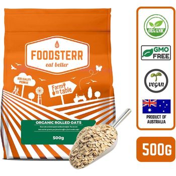 Foodsterr Organic Rolled Oats 500g