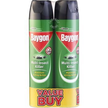 Baygon Multi Insect Killer Maximum Killing Action 2 x 600ml