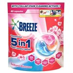 Breeze Concentrated 5 in 1 Laundry Capsules Cherry Blossom 40 Capsules