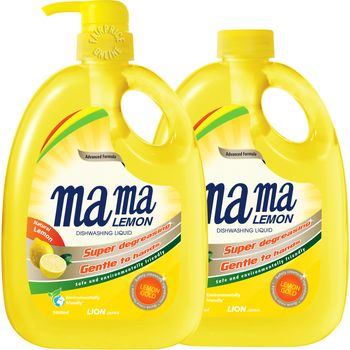Mama Lemon Gold Dishwashing Liquid Refill Natural Lemon
