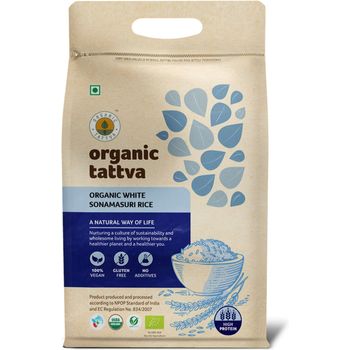 Organic Tattva Organic White Sona Masoori Rice 5kg
