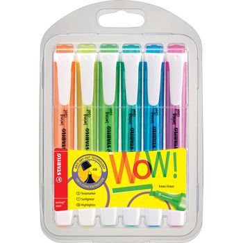 Stabilo Highlighter Stabilo Swing Cool Chisel Assorted Wallet Of 6