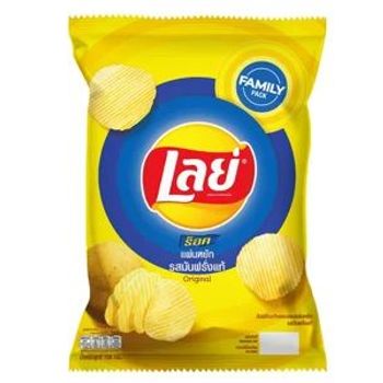 Lay's Rock Real Potato Chips, Wavy Chips Extra BBQ scent 69g