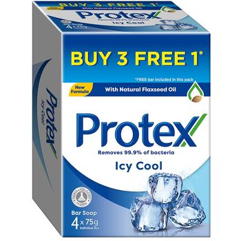 Protex Icy Cool Soap 4pcs 75g