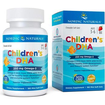 Nordic Naturals Children's DHA 250mg Chewables, Strawberry