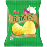 Oishi Ridges Onion Garlic Chips