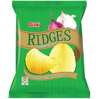 Oishi Ridges Onion Garlic Chips