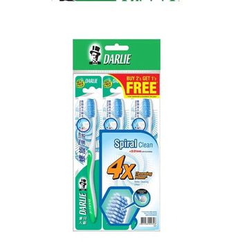 Darlie Toothbrush Soft Clean 3 Plus 2s
