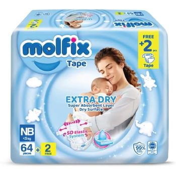 Molfix Extra Dry Tape Newborn 60s