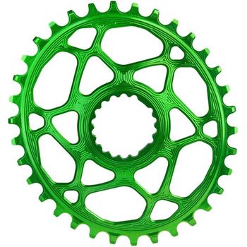 absoluteBLACK Chainring OVAL Direct Mount 1X for Cannondale & FSA Crankset 32T Green