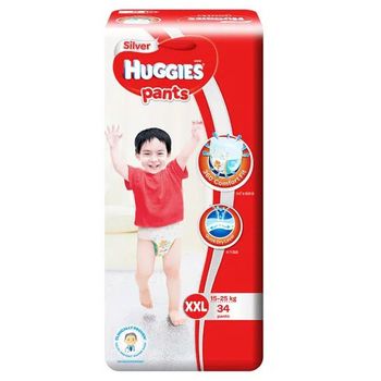 Huggies Silver Pants Size XXL 34pcs