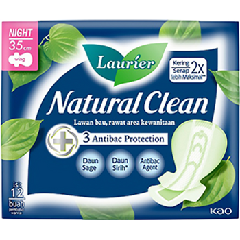 Laurier Natural Clean Night 35cm 12pcs