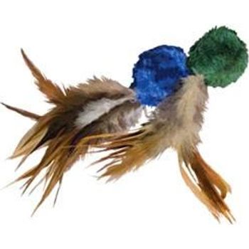 Kong Crinkle Ball With Feathers