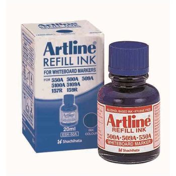 Artline Blue Ink for Whiteboard Marker 500a Bottle 20ml
