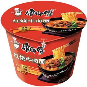 康师傅桶装红烧牛肉 | Master Kong Instant Bowl Noodle Roasted Beef Flavour 105g