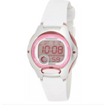 Casio Women's Lw200-7av Digital Watch With White Resin Strap