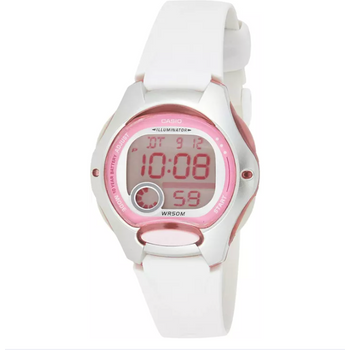 Casio Women's Lw200-7av Digital Watch With White Resin Strap