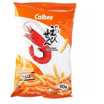 Calbee Prawn Crackers BBQ Flavour 90g
