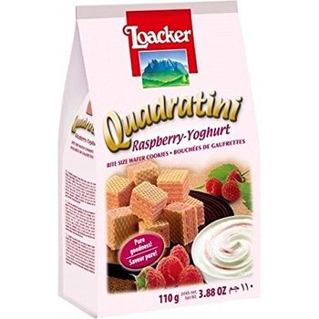 Loacker Quadratini Raspberry Yoghurt Wafer 110g