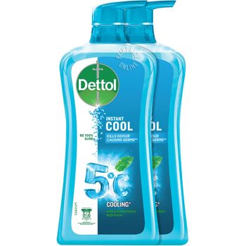 Dettol Antibacterial Phbalanced Body Wash Cool 2pcs 950ml
