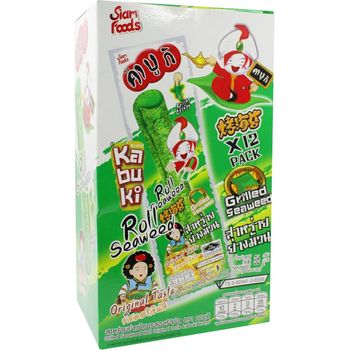 Siam Foods Kabuki Roasted Seaweed Rolloriginal 36g