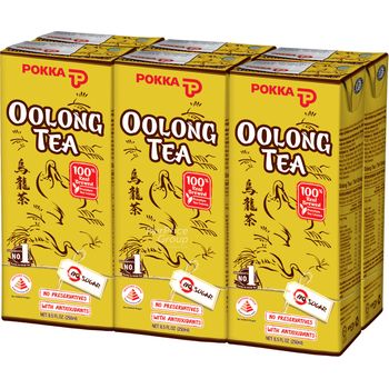 Pokka Oolong Tea No Sugar Added 6 x 250ml