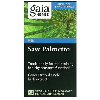 Gaia Herbs - Men's Health, Saw Palmetto (60 Liquid Phyto-Caps)