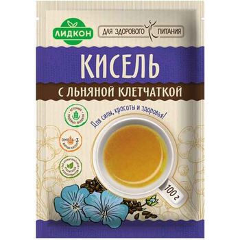 Lidkon Kissel Jelly With Flax Fiber 100g