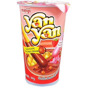 Meiji Yan Yan Stick Biscuits Chocolate Strawberry