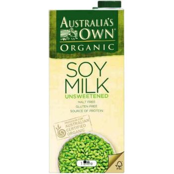 Australia's Own Organic Unsweetened Soy Milk 1L