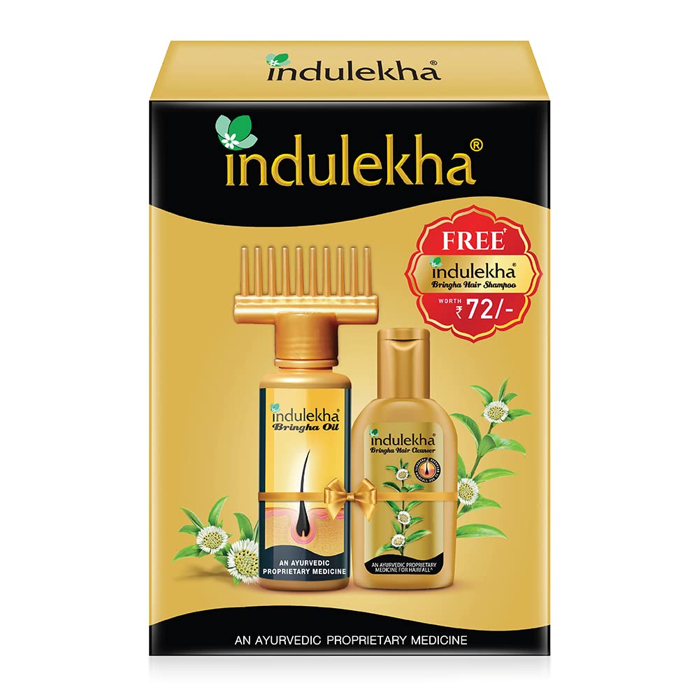 LK1 Mini Mart - Indulekha Bringha Ayurvedic Hair Oil 100 ml, Hair Fall  Control and Hair Growth with Bringharaj \u0026 Coconut Oil - Comb Applicator  Bottle for Men \u0026 Women | Fairmart, image size:1000x1000