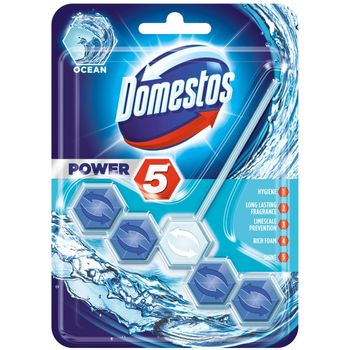 Domestos Power 5 Ocean Toilet Rim Block 55g