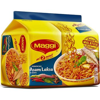 Maggi Instant Noodles Asam Laksa Flavor perencah Asam Laksa 78g