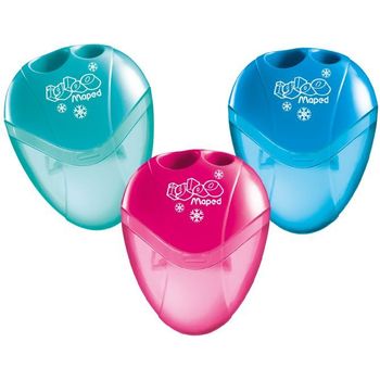 Maped Igloo 2 Hole Sharpener Assorted Colour Pack of 3