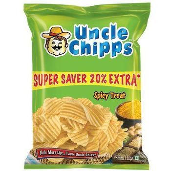Uncle Chipps Potato Chips Spicy Treat Flavour 50g