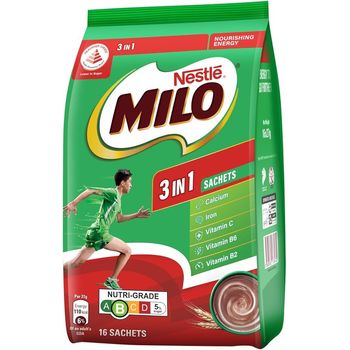 Nestle Milo 3 in 1 Chocolate Powder 486g