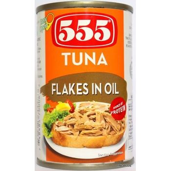 555 Tuna Flakes in Oil 155g