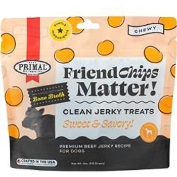 Primal FriendChips Matter! Beef Jerky Grain-Free Dog Treats 113g