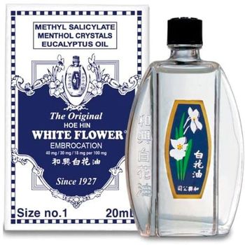 Hoe Hin White Flower Embrocation Oil 20ml
