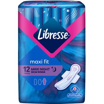 Libresse Maxi Night Wings 32cm 12's