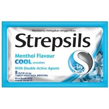 Strepsils Cool Menthol Flavor Lozenges 8pcs