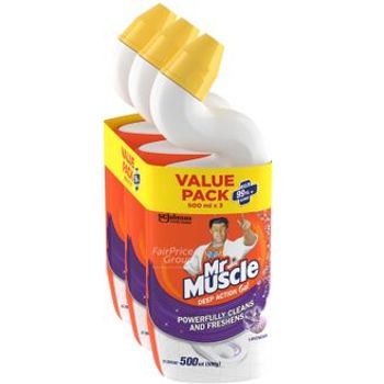 Mr. Muscle Toilet Cleaner Lavender 3 X 500ml