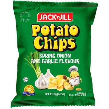 Jack 'n Jill Spring Onion And Garlic Flavour 70g