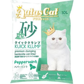 Aatas Cat Bentonite Cat Litter Kuick Klump Peppermint 10l