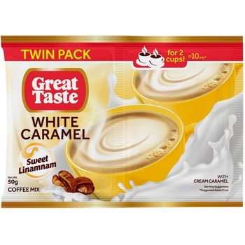 Great Taste White Caramel Twin Pack 50g