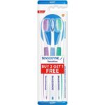 Sensodyne Toothbrush Sensitive Teeth Sensitivity And Gum Soft Bristles 3pcs