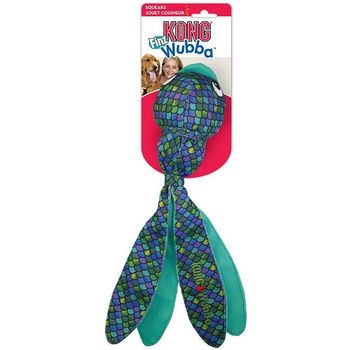 Kong Wubba Finz Blue Dog Toy Large